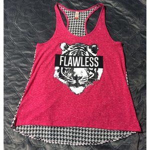 NEW Tiger Tank Top Flawless Houndstooth Print